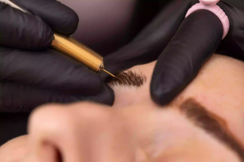Bad microblading correction