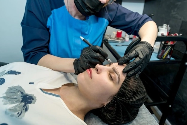Microblading healing process